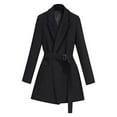 thumbnail image 1 of Pohista My Items Womens Blazers for Work Casual Lightweight Fall Jacket Double Breasted Button Coat Blouse Slim Outwear Blazer, 1 of 6