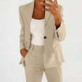 thumbnail image 1 of Pohista My Items Womens Blazers for Work Casual Plus Size Jackets Trendy Y2k Casual Solid Long Sleeve Tops Button Cardigan Coat Top, 1 of 5