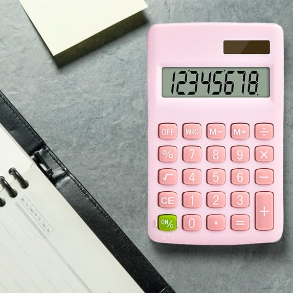 Suncoda Calculator, Battery and Solar Powered Calculators 12 Digit Large LCD Display Calculators Desktop for Office School Market Home Use