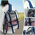 thumbnail image 1 of Suncoda Clear Backpack ,Heavy Duty Clear Backbag 15.75"x11.81"x4.72"Inch, See Through Plastic Portable Backpacks for School Work travel, 1 of 6