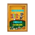thumbnail image 1 of Back to School Schnauzer Goodbye Kindergarten Hello 1st Grade Acrylic Plaque with Wood Photo Frame Box Miniature Schnauzer Dog Lover Light Box - 02011, 1 of 5