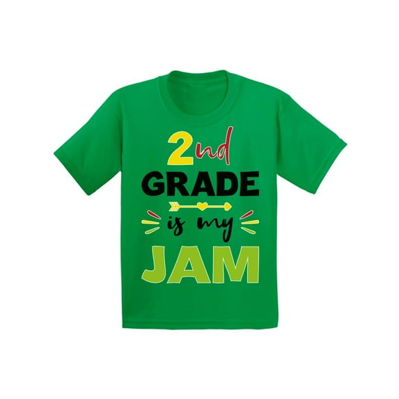 Back to School Shirt for 2nd Grader Shirt Kids Second Grade is My Jam T Shirt First Day of School Shirts Fun School Girls Shirts 8 Years Old 9 Years Old T Shirts for School Second Grade Shirt for Boys