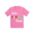 thumbnail image 1 of Back to School Shirts for 1st Grader Shirt Kids First Grade Shirt for Boys Fun School Shirts for Girls 6 Years Old School 7 Years Old T Shirts for School Hello First Grade First Day of School T Shirt, 1 of 4