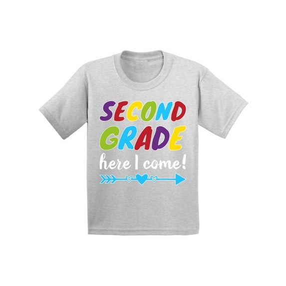 Back to School Shirts for 2nd Grader Shirt Kids First Day of School Second Grade Shirt for Boys Fun School Girls Shirts 8 Years Old 9 Years Old T Shirts for School Second Grade Here I Come T Shirt