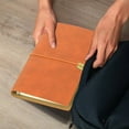 thumbnail image 1 of Skegnu Planner Notebook A5 Leather Binder Notebook Diary Notebook Diary Replaceable Paper Strap Laptop Soft Leather Loose Leaf Book on Clearance, 1 of 5