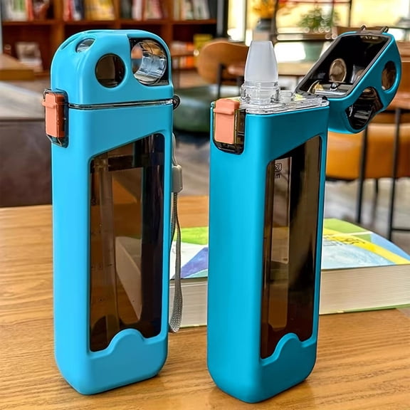 Back to School Summer Laminated Plastic Water Bottle, Straight Sip Sports Cup with Lid, Exquisite Drinkware Featuring Fast Heat Dissipation & Cool Temperature Retention