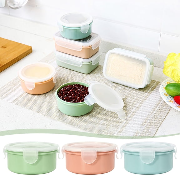 Back to School Supplies Under $10 Skegnu Mini Elegant Refrigerator Brittle Small Lunch Box Kitchen Lunch Box Plastic Storage Box Rectangular Sealed Box Lunch Box Kids