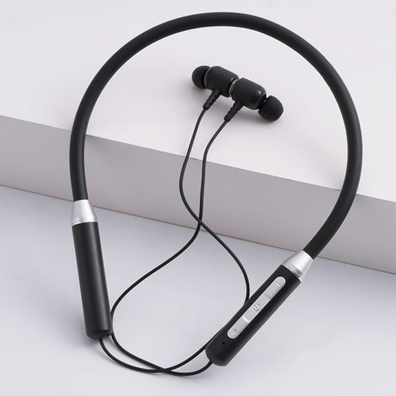 Back to School Supplies Under $5 Cameland Electronics Neckband Bluetooth Headphones,HD Stereo Wireless Sports Earphones,Around Neck Bluetooth Headphones Noise Cancelling Mic,Magnetic Attraction