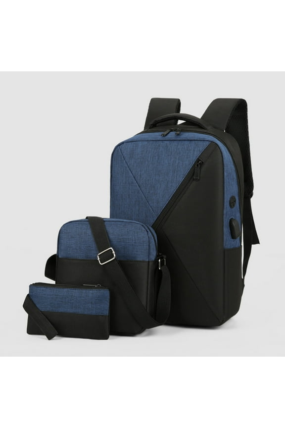 Back to School Supplies Backpack Three Piece Set, Large Capacity USB Student Backpack, Suitable For School And Outdoor Travel, Computer Bag For Men And Women With Large Capacity Gift on Clearance