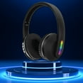 thumbnail image 1 of Back to School Supplies Clearance Headphones Wireless Bluetooth Headset Subwoofer Bluetooth Mobile Computer Game Music Sports Game Headphones With LED Lights, 1 of 8