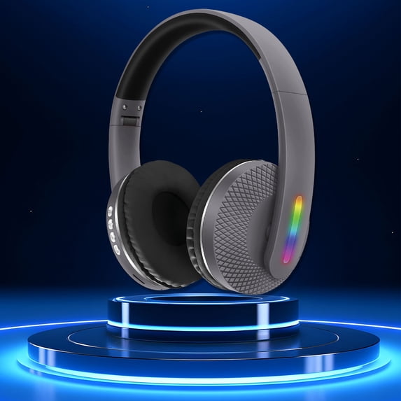 Back to School Supplies Clearance Headphones Wireless Bluetooth Headset Subwoofer Bluetooth Mobile Computer Game Music Sports Game Headphones With LED Lights