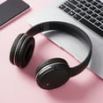 thumbnail image 1 of Back to School Supplies Sale Bluetooth Headphones Wireless Earbuds Over Ear Bluetooth Wireless Headphones Long Battery Life HiFi Noise Reduction Foldable Lightweight Headset With Deep Bass Clearance, 1 of 8