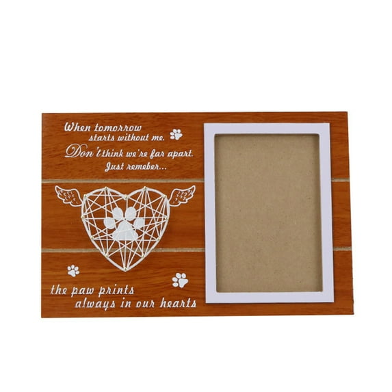 Back To School Supplies Sale!Dog Memorial Picture Frame ,Pet Condolences Photo Frame with Paw Print, Passing Away Gifts for Pet Loss Remembrance, Touching Sympathy Gift for Loss Of Dog, Pet Keepsake