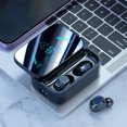 thumbnail image 1 of Back to School Supplies Sale Ture Wireless Bluetooth Headset 5.3 In Ear LED Display Power HI-FI Noise Reduction Low Delay High-definition Call Office And Sports on Clearance, 1 of 8