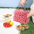 thumbnail image 1 of Back to School Supplies Skegnu Patterned Insulated Bag Portable Lunch Bag Travel Picnic Lunch Box Bag Work School Lunch Bag Bento Bag Clearance Under $5, 1 of 8