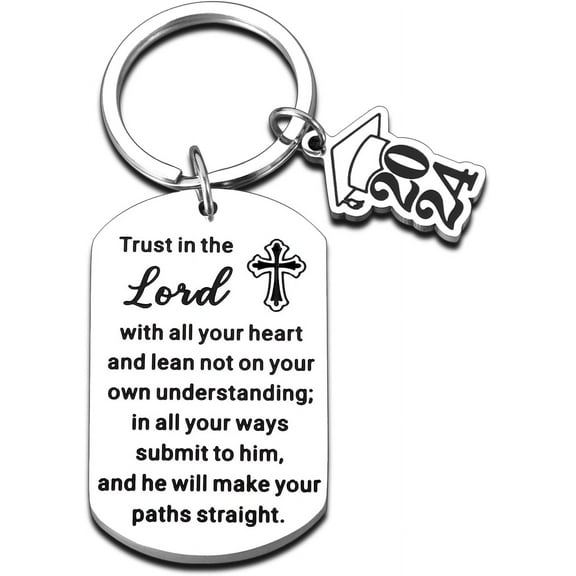 Back to School Supplies for Student, First Day of School Gifts High School Middle School off to College Keychain Senior Year 2024, Class of 2024 Gift Graduate School Essentials Christian Gifts Bible