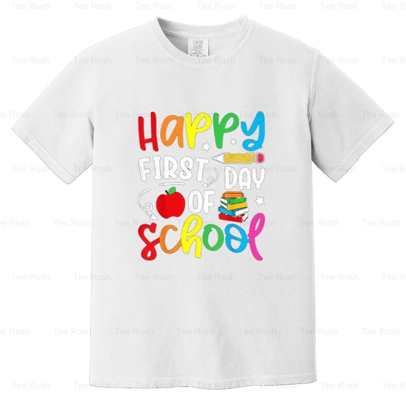 Back School Teacher First Day School Kids Funny Student Educator Gift, Comfort Color T-Shirt Unisex, up to 4XL