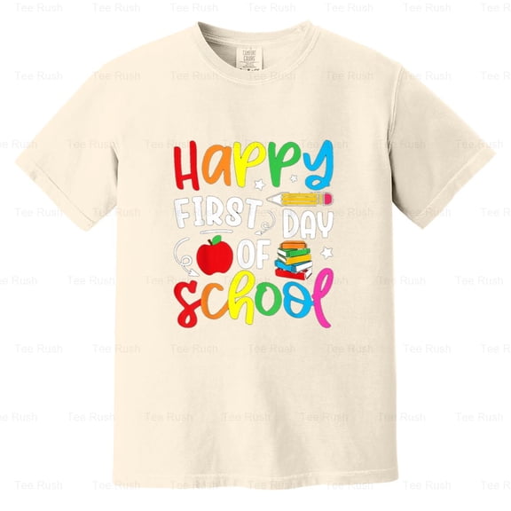 Back School Teacher First Day School Kids Funny Student Educator Gift, Comfort Color T-Shirt Unisex, up to 4XL