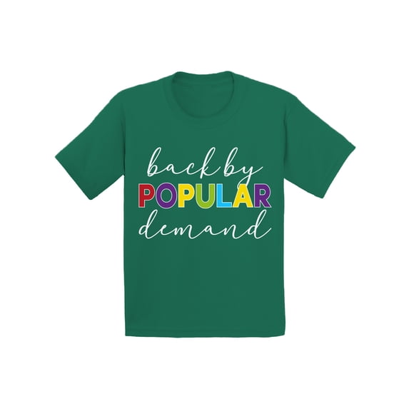 Back to School Toddler Shirts for Kids Back by Popular Demand T Shirt Boys T Shirts School Theme Clothing Girls Toddler Shirts Funny School Gift for Children
