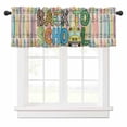 thumbnail image 1 of Back To School Valances for Windows Watercolor Truck Crayon Letter Print Rod Pocket Curtain Valance Window Treatment Short Curtains for Kitchen Living Room, 58"x16", 1 of 5