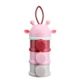thumbnail image 1 of Back To School! Yhmxh Baby Formula Dispenser, Portable Baby Milk Powder Formula Dispenser, Non-Spill Stackable Baby Feeding Travel Storage Container, BPA Free, 4 Compartments(Pink), 1 of 5