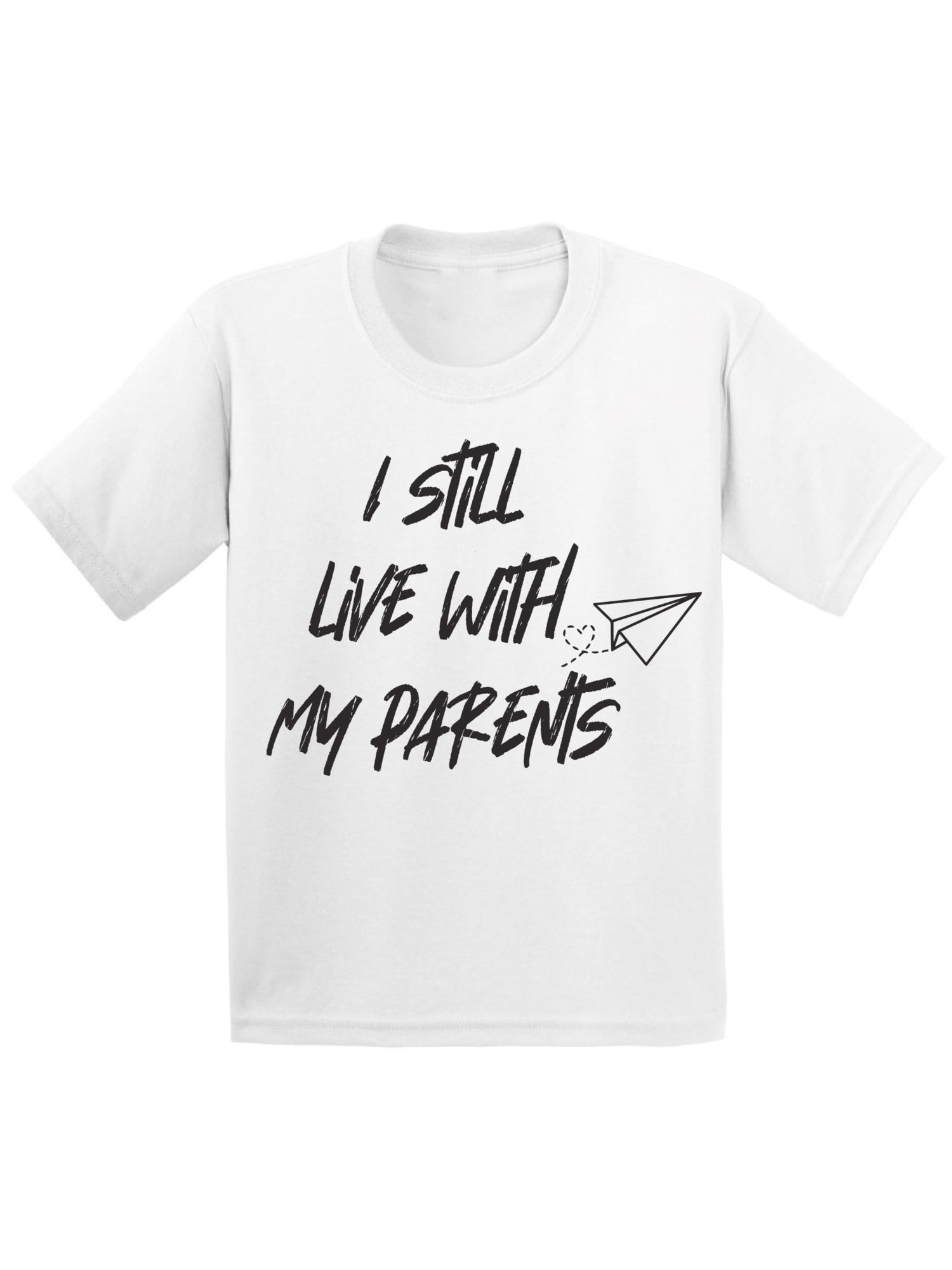 Back to School Youth Shirts for Kids I Still Live With My Parents T