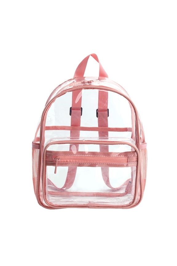 Clear Backpack Large Capacity Transparent Backpack, PVC Storage Bag, Student Backpack Clear Book Bag Travel Backpack