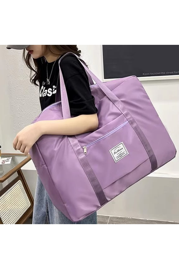 kladzum Foldable Travel Duffel Bag, Tote Carry Luggage Person Item Bag Sport Duffle Weekenders Carry Overnight for Women Girls, Storage Bag