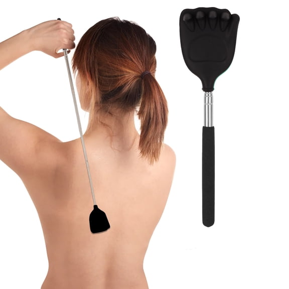 Back Scratcher for Adults | Back Scratcher Extendable Silicone Bear Massager, Back Itch Relieve | Extendable Scratcher for Men Women Portable and Lightweight (A)