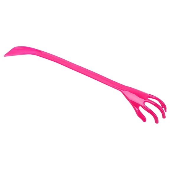 Back Scratcher with Shoe Horn Long Handle,19.69 Inch Long Handled Shoe Horn with Hand Shaped Backscratcher,Plastic Hand-Shaped Scratcher for Itchy Backs and Putting on Shoes While Standing,Pink