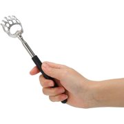 Back Scratcher,Telescoping Back Scratcher Household Steel Extendable Stainless Back Scratcher Massager Hand Massager Backslap With Rubber Handles(black)