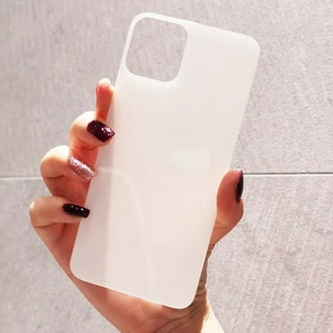 Back Screen Protectors Tempered Glass Film For iPhone 11 12 13 14 15 Plus Pro XS Max XR Colorful Mirror Back Cover Protector White for iPhone 14Pro