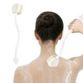thumbnail image 1 of Back Scrubber Brush - Back Scrubber with Long Handle | Double Sided Shower Brush | Anti Slip Nails Cleansing Hair Washing Bathing Tool for Men Women Students Teens Adults Bathroom - White2, 1 of 9