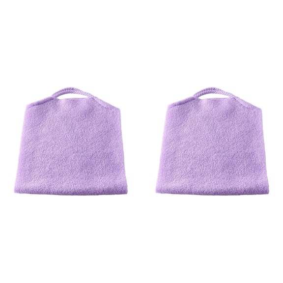 Back Scrubber with Handles Exfoliating Nylon Extended Length, Stretchable Pull Strap Washcloth for Body Cleansing Skin Massage Shower for Women Men, 2PCS