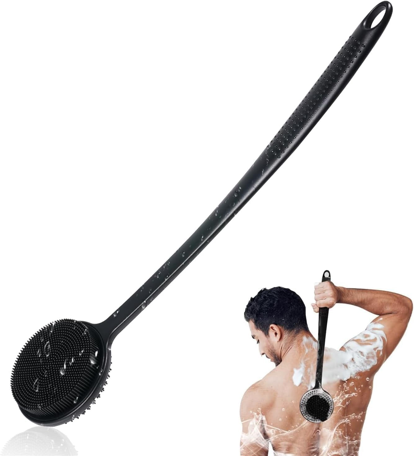 Back Scrubber For Shower 17in Lengthen Long Handle Body Brush Double back-scrubber-for-shower-17in-lengthen-long-handle-body-brush-double