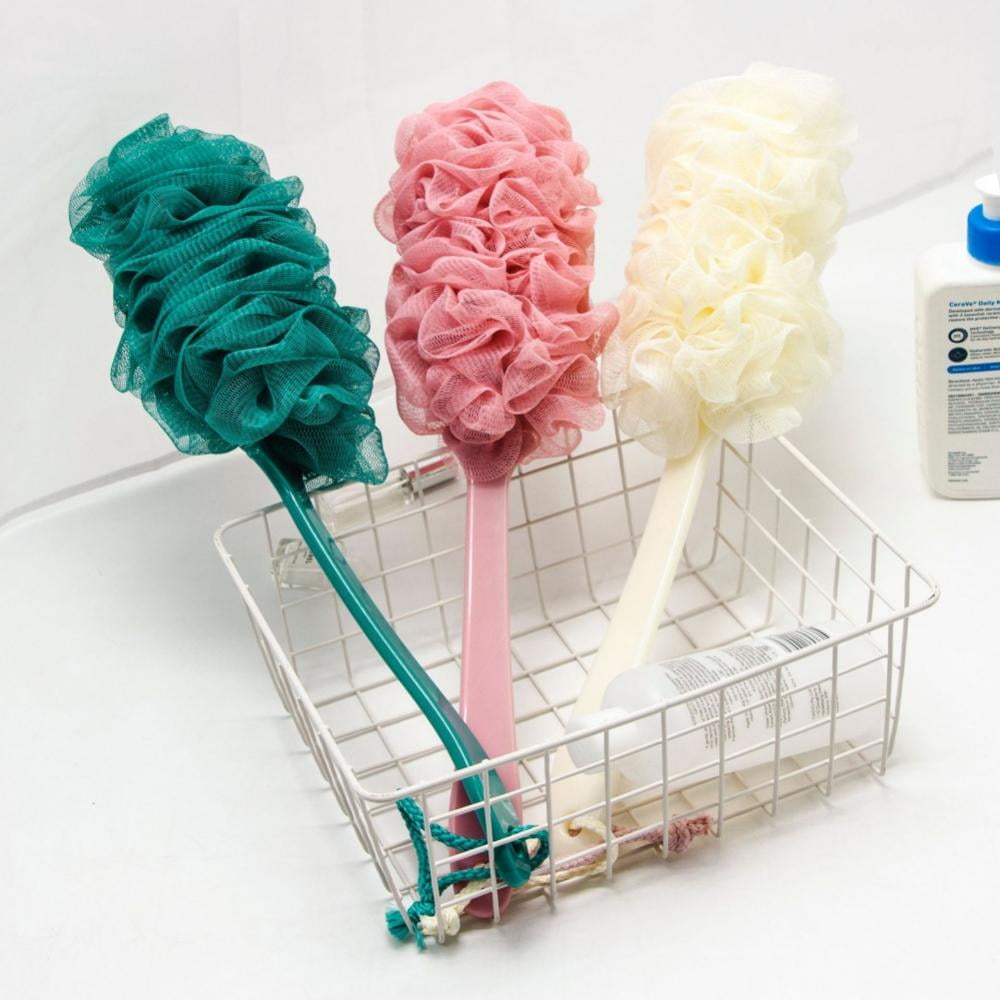 Back Scrubber for Shower, AntiSlip Long Handle Bath Sponge Shower