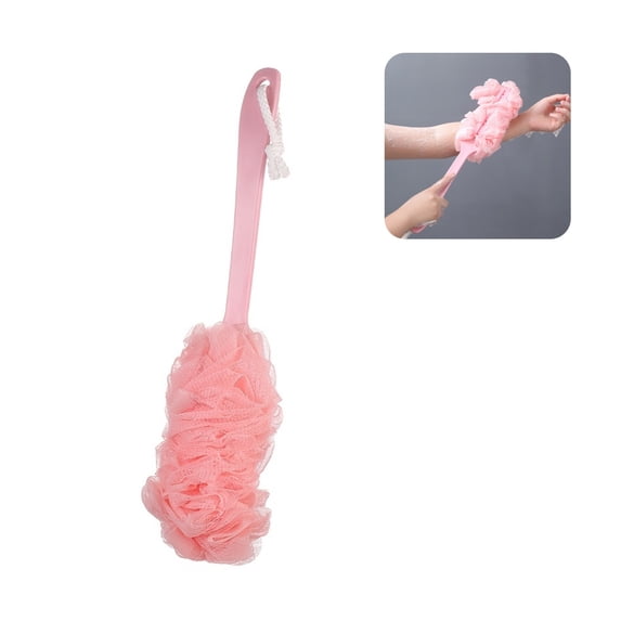 Back Scrubber for Shower, Loofah Long Handle Bath Body Brush, Soft Mesh Sponge On a Stick for Shower Men Women Kids Elderly, Exfoliating Scrub Cleaning Luffa for All Kinds of Skin