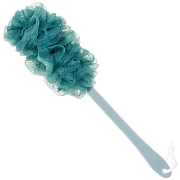 Back Scrubber for Shower, Loofah Long Handle Bath Body Brush, Soft Nylon Mesh Sponge On a Stick for Shower Men Women Kids Elderly, Exfoliating Scrub Cleaning Luffa for All Kinds of Skin(White)