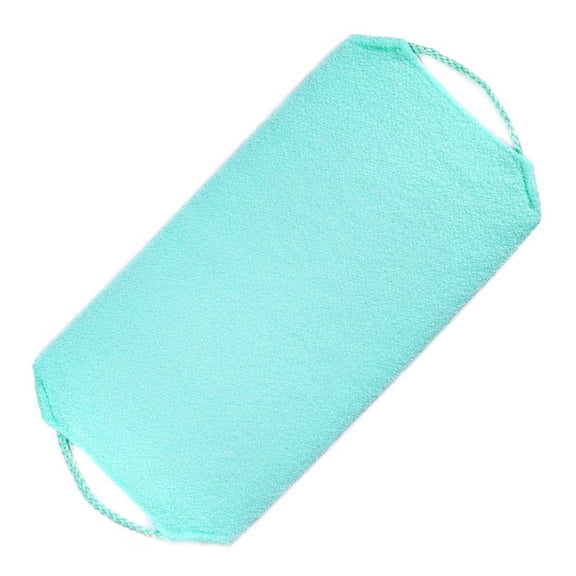 Back Scrubbers,Exfoliating Body Scrubber Nylon Bath Towel Shower Back Washer Exfoliating Washcloth Rear Scrub Durable Stretchable Pull Strap Wash Cloth Scrub(Blue W7"*L16"-15")from ANMUYUM