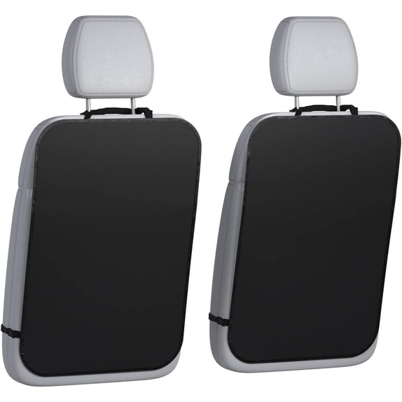 Back Seat Cover for Kids, 2 Pack X-Large Waterproof Kick Mats Backseat Protector, Durable Car Seat Back Protectors for Vehicles to Protect from Dirt, Mud & Scratches, Fits Most SUVs and Vans