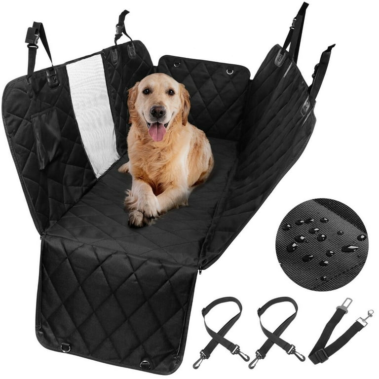 Back Seat Extender for Dogs Waterproof Dog Car Seat Cover Universal Car Rear Seat Mat for Pet Travel Dog Car Hammock Bed Mattress Back Seat Dog
