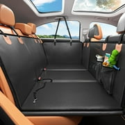 Back Seat Extender for Dogs - Waterproof Dog Car Seat Cover for Back Seat with Hard Bottom - 2026 Upgraded Material! Anti-Scratch! Safer! Easy to Use & Clean (Holds 400lbs)