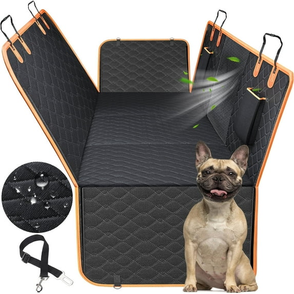 Dog Car Seat,FurLove Waterproof Dog Car Seat Cover for Back Seat: Suitable for Medium and Large Dogs, Large Size Hammock and Pet Protector, Backseat Protector for Cars, Trucks Suvs