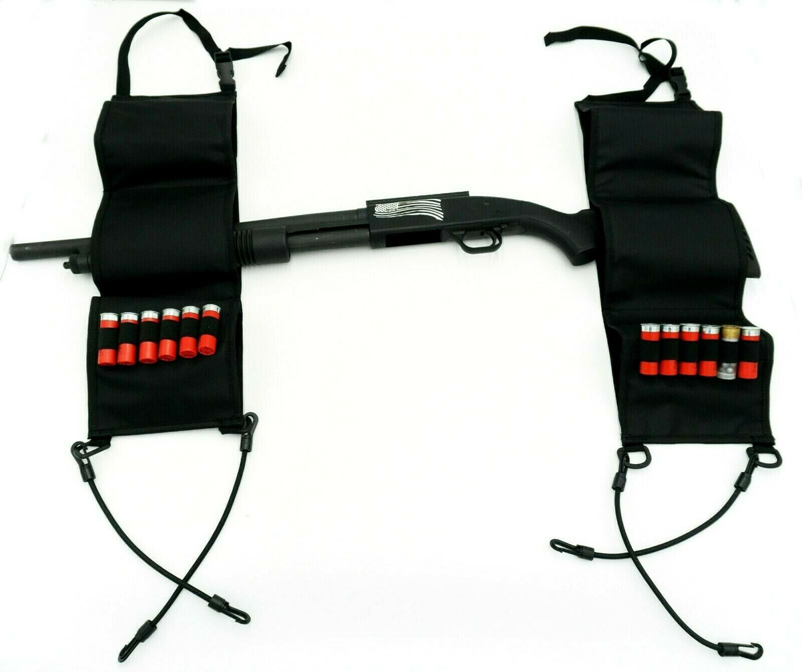 Back Seat Gun Holder Shotgun Truck Rack Vehicle Rack Car Hunting Rifle BLACK