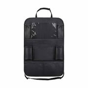 Auto Drive Car Back Seat Organizer with Tablet Holder, Multi-Pocket Storage and Drink Holders, Black
