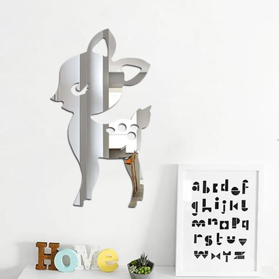 Back Splash Ideas For Kitchens Nordic Acrylic Mirror Cartoon Wall Camera Props Kids Room Wall Decoration B, Christmas Home Wall Stickers