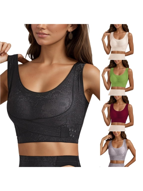 Big & Tall Casual Sports Bras, Black