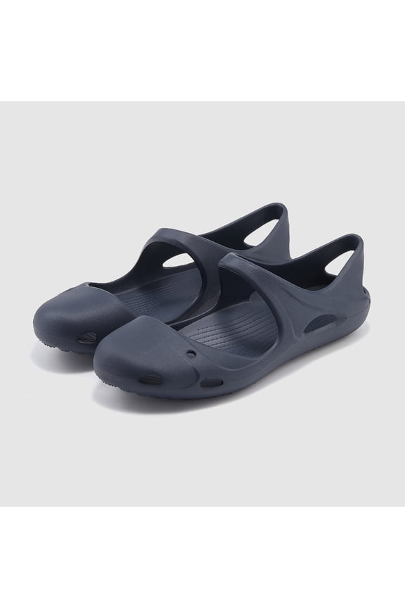 Back Strap Closed Toe EVA Mary Jane Sandals Quick Dry Anti Slip Outdoor Beach Clogs