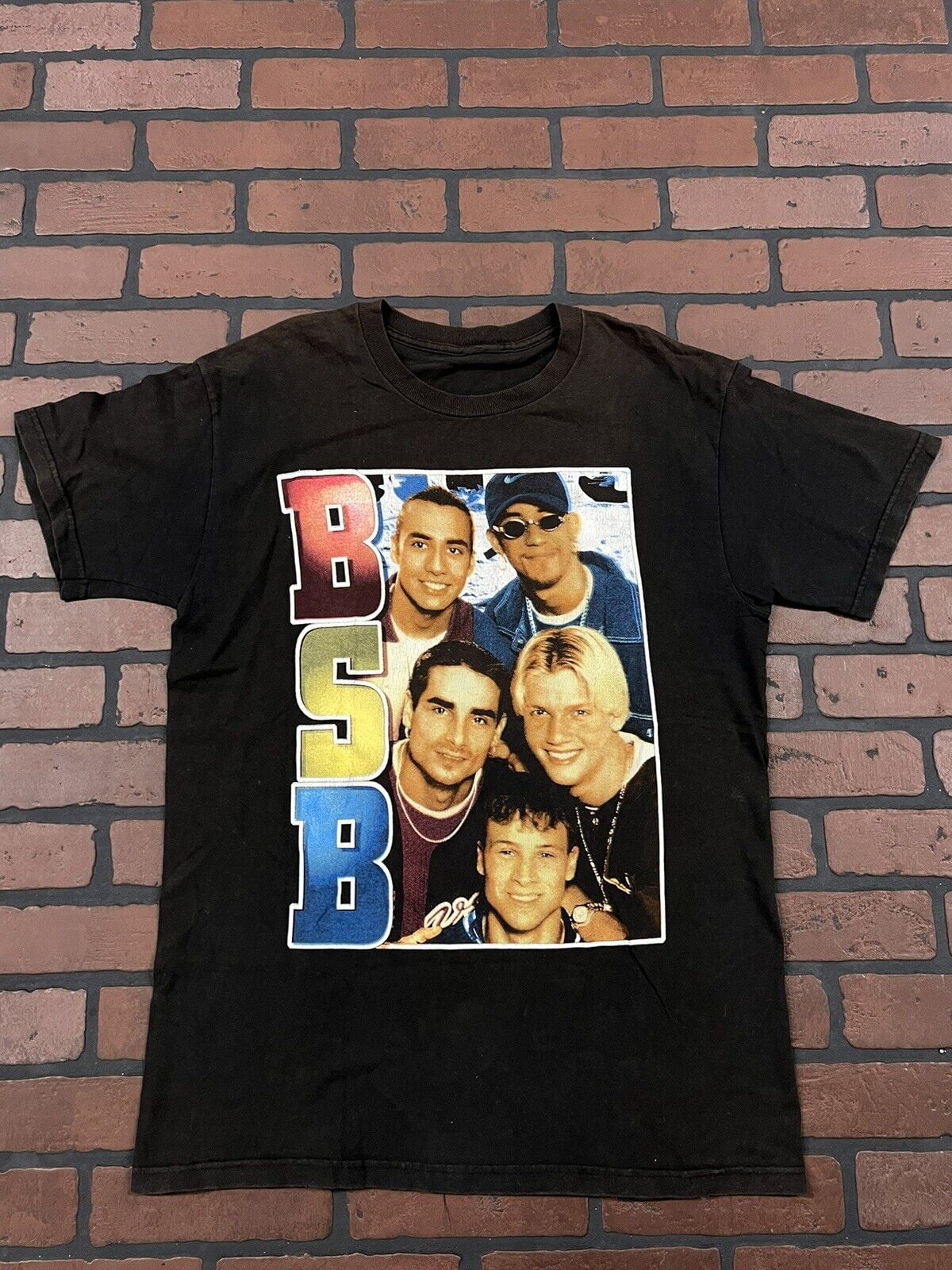 Back Street Boys T-Shirt Rap Tee (Cut Tag) Large Rare Double-Sided ...