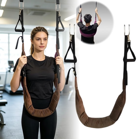 Back Stretch - Adjustable Traction Harness, Back Stretcher Harness | Spine Traction Belt for Home Gym Workout Practice Yoga Daily Exercise Sports Training Post-Activity Recovery Use